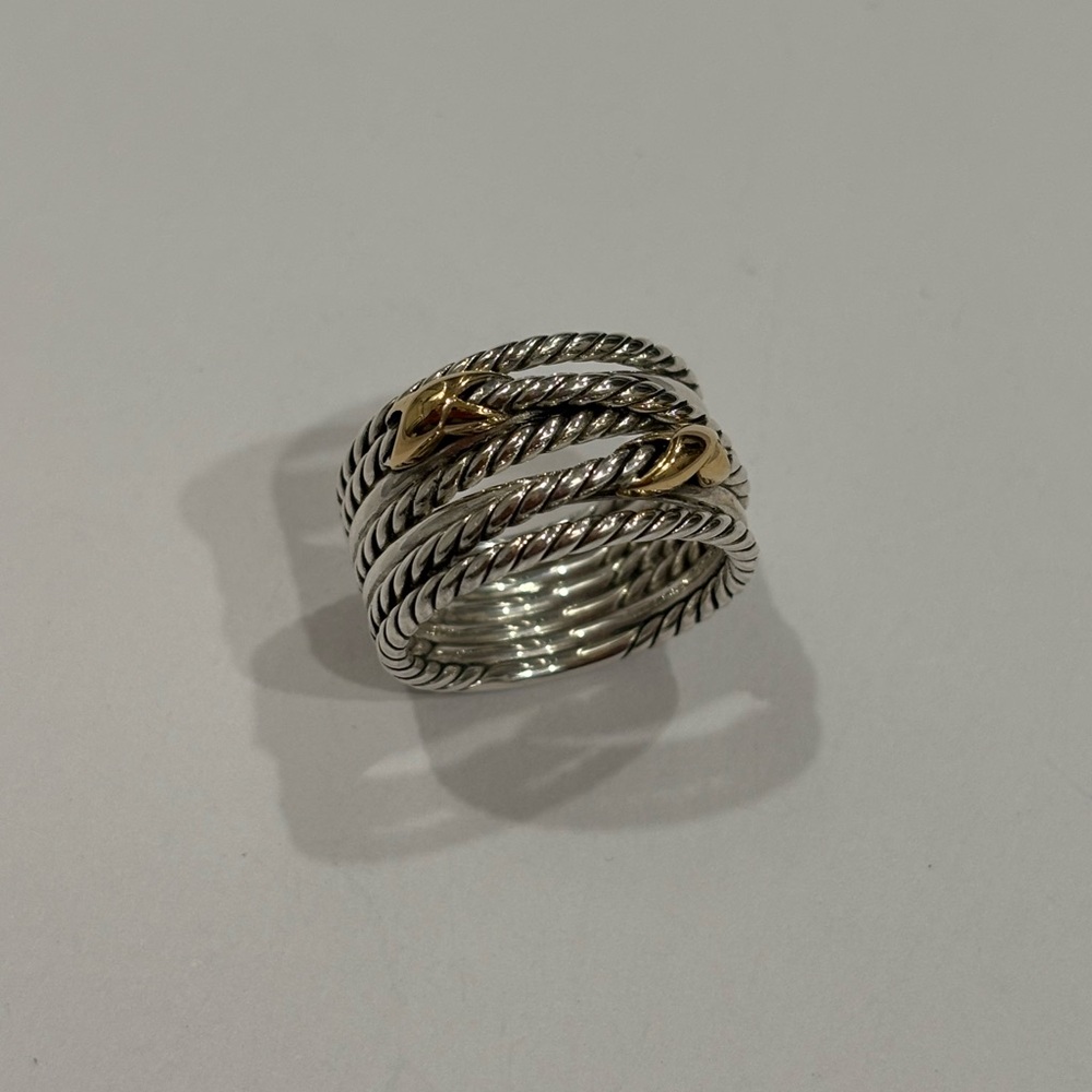 David Yurman Double X Crossover Ring